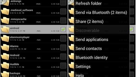 how to send something through bluetooth