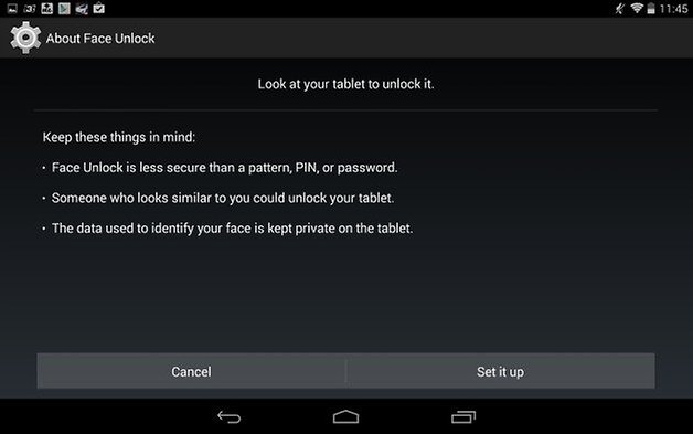 androidpit nexus 7 face unlock