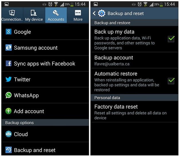 androidpit factory data reset