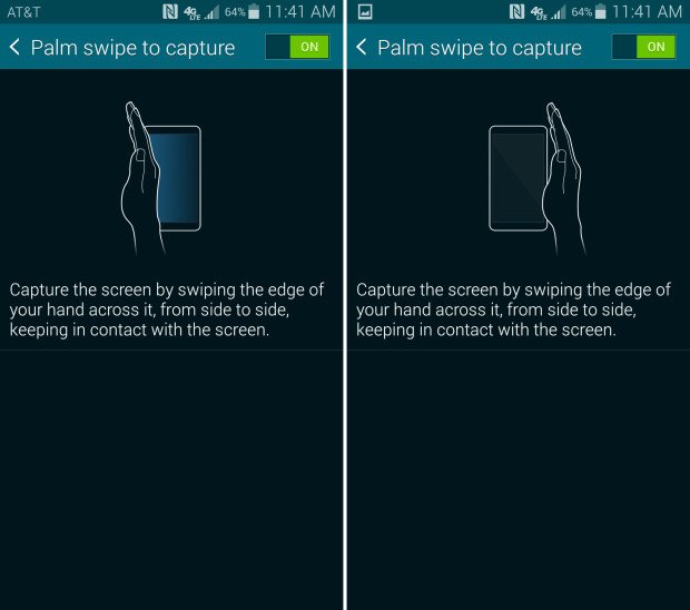 galayx s5 screenshot swipe