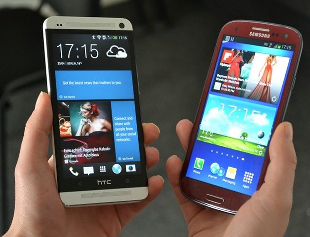 htc one galaxy s3