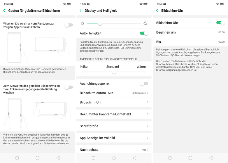 AndroidPIT Oppo Find X Settings Screenshot