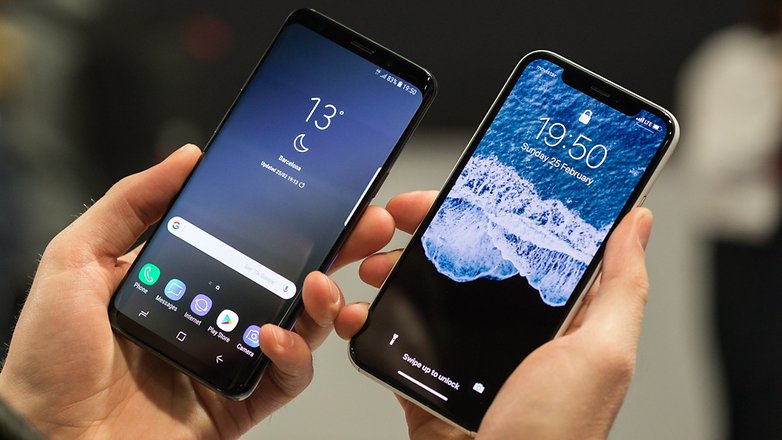 AndroidPIT samsung galaxy s9 vs iphone x 7361