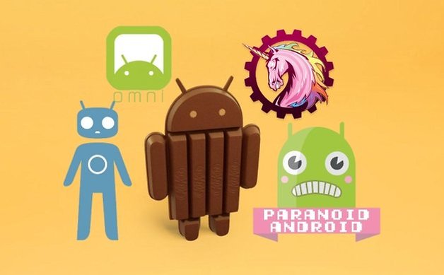 Android KitKat custom roms