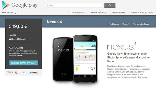 Nexus4 Google Play