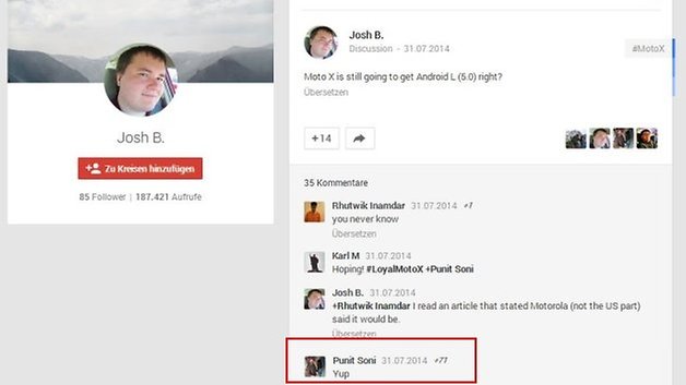 sino google plus