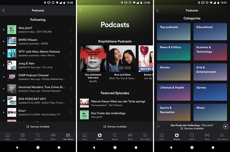 best podcast apps android spotify 01
