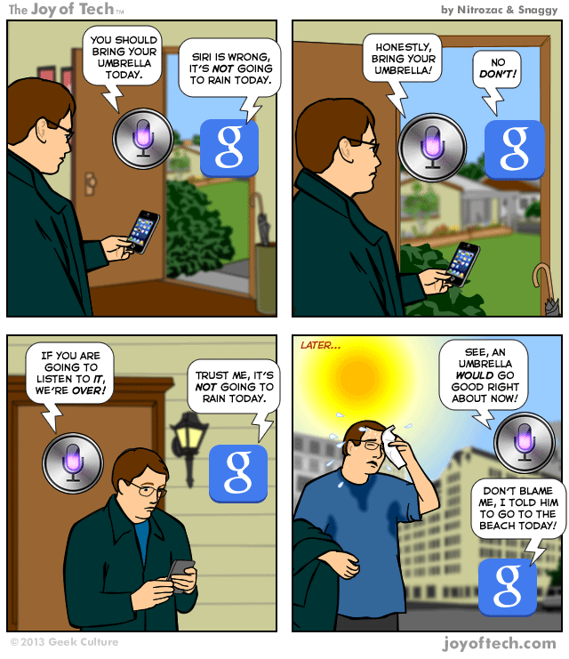 siri vs google talk