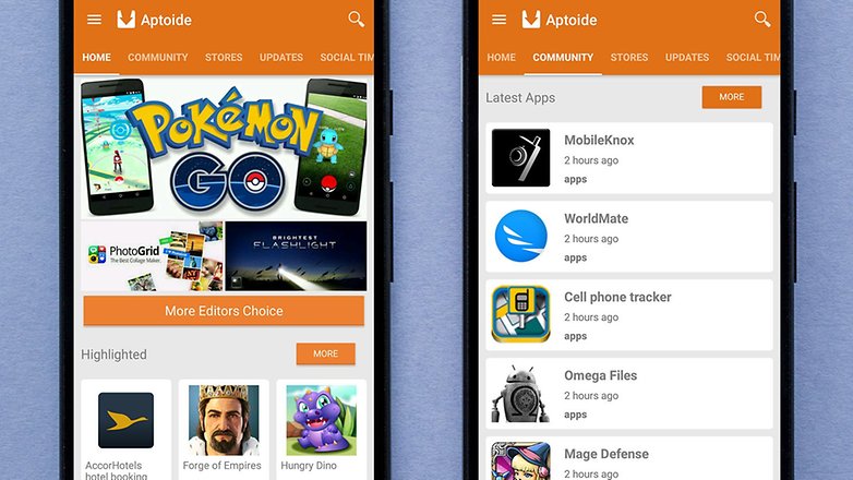 Kedai aplikasi aptoide AndroidPIT