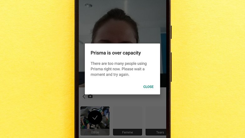 AndroidPIT prisma app over capacity