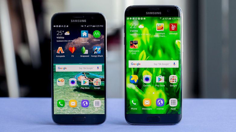 AndroidPIT samsung galaxy s7 samsung galaxy edge comparison 1