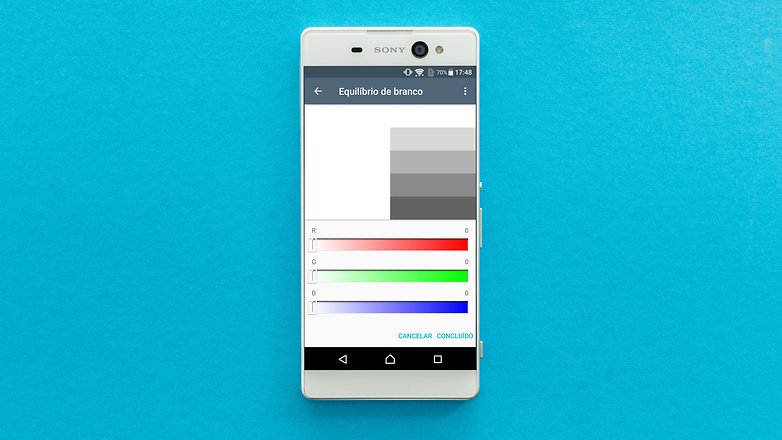 AndroidPIT sony xperia xa ultra screenshot white balance