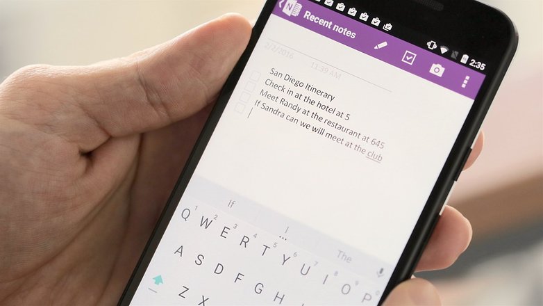 androidpit note taking apps onenote