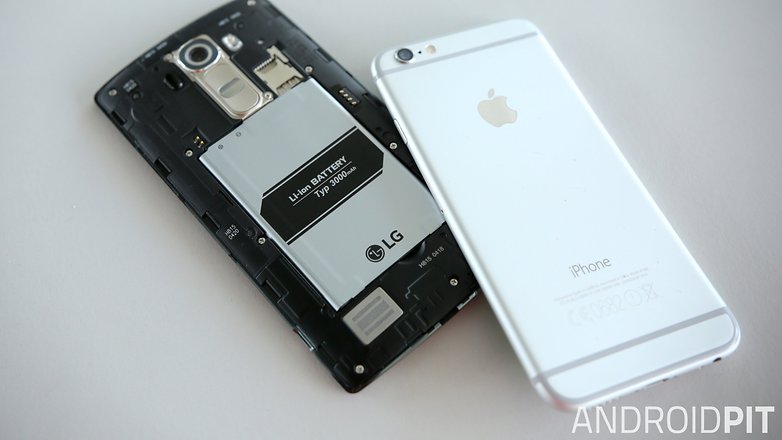 lg g4 apple iphone 6 battery