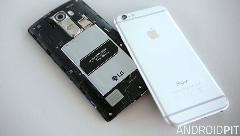 lg g4 apple iphone 6 battery