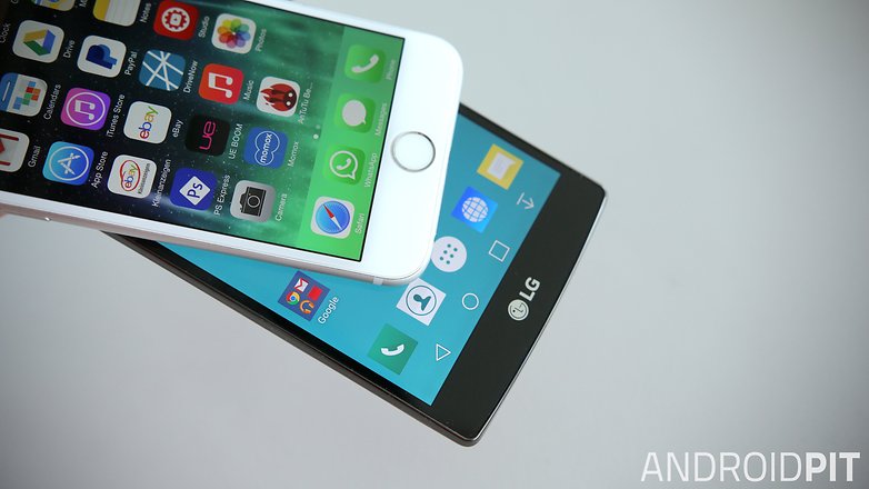 lg g4 apple iphone 6 icons