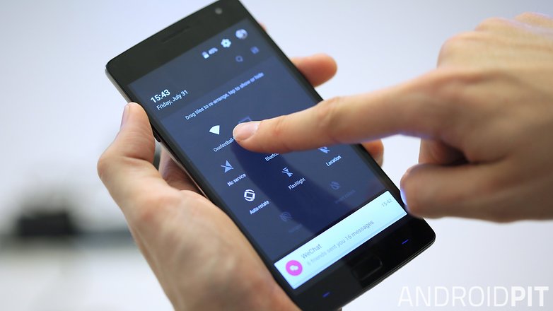 oneplus 2 snabbinställningar