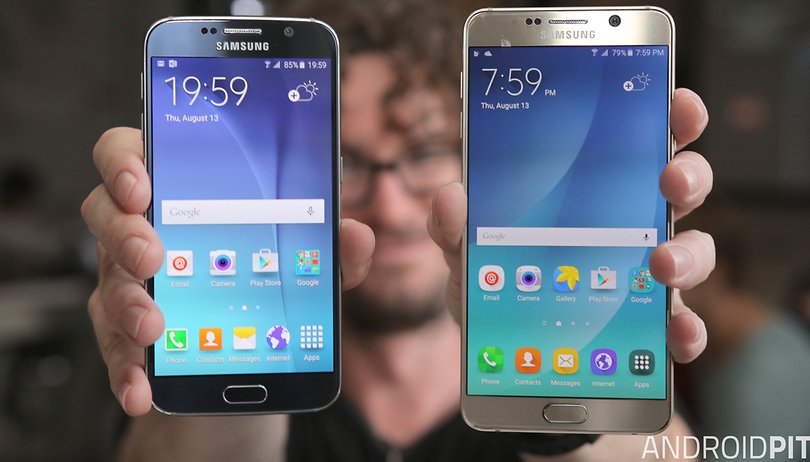 samsung galaxy note 5 galaxy s6 display