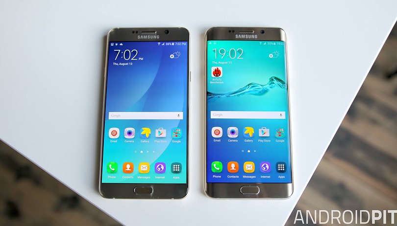 samsung galaxy note 5 vs galaxy s6 edge plus screen