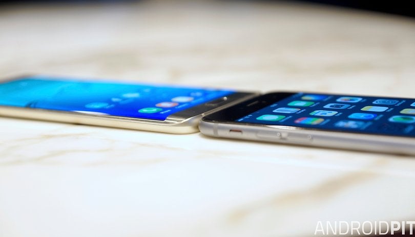 samsung galaxy s6 edge plus vs iphone 6 plus side