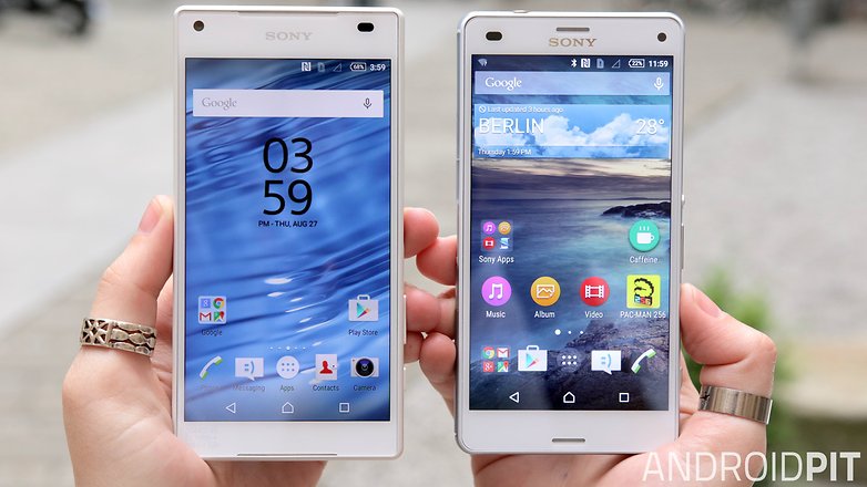 sony xperia z5 compact vs sony xperia z3 compact display