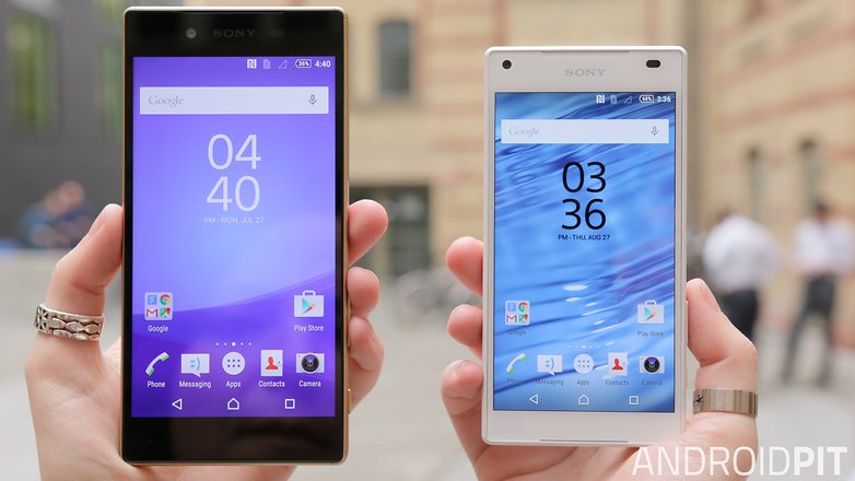 sony xperia z5 vs sony xperia z5 compact screen