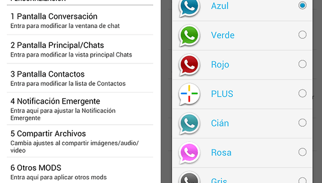 WhatsAppPlus Ajustes