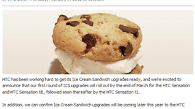 Actualización OTA HTC Android 4.0: Marzo trae Ice Cream Sandwich a HTC