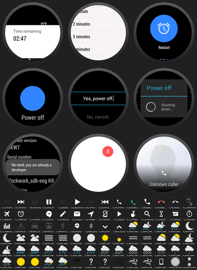 Android Wear Screens