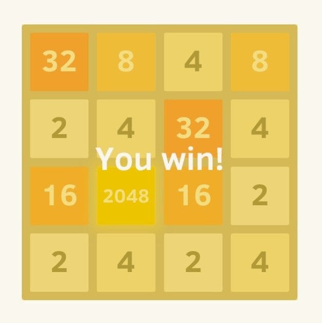 AndroidPIT 2048 win