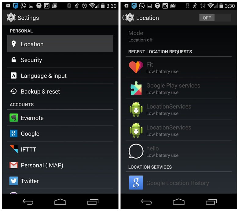 AndroidPIT Android 4 4 4 KitKat Location reporting