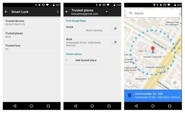 AndroidPIT Android 5 0 Smart Lock Trusted Places