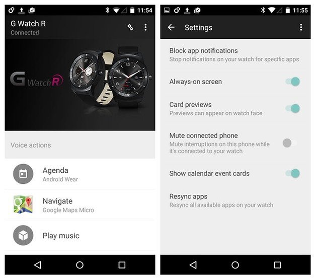 AndroidPIT Android Wear app Lollipop