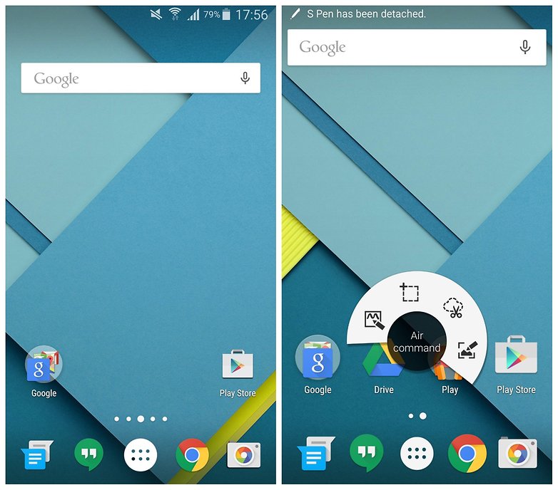 AndroidPIT Apex Launcher Google Now Launcher Galaxy Note 4 stock Android