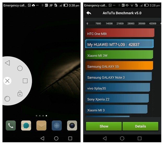AndroidPIT Ascend Mate 7 benchmark suspend