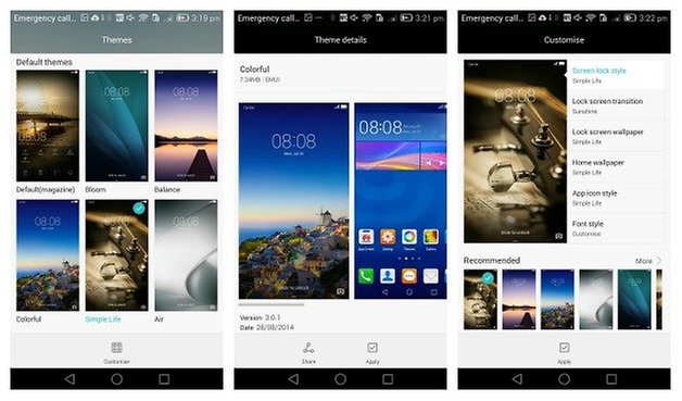 AndroidPIT Ascend Mate 7 themes