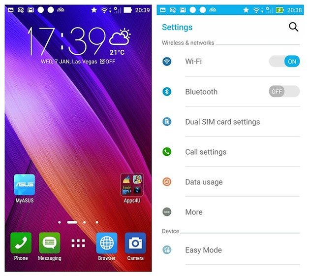 AndroidPIT Asus Zenfone 2 ZenUI 1