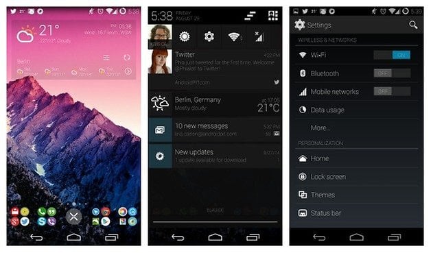 AndroidPIT CM11 Themes Holofied