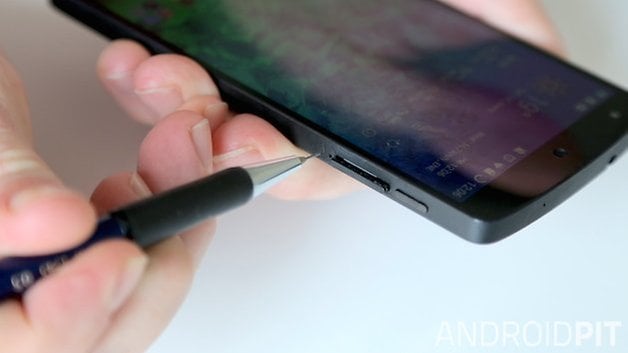 AndroidPIT DIY SIM tray tool pencil