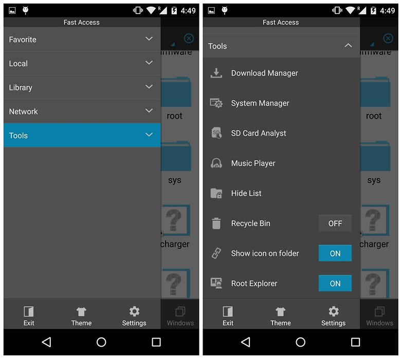 AndroidPIT ES File Explorer Tools Root Explorer on