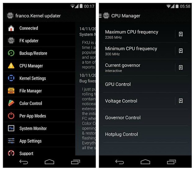 AndroidPIT Franco Kernel Updater