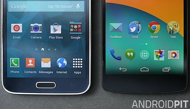 AndroidPIT Galaxy S Nexus 5 bezels