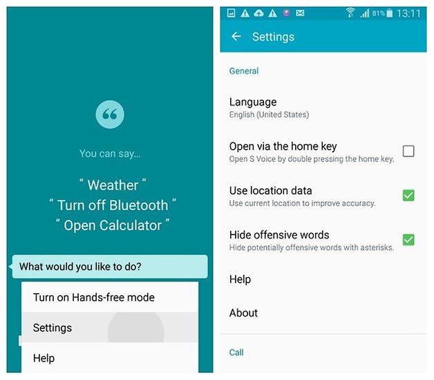 AndroidPIT Galaxy S4 Android 5 0 1 Lollipop S Voice settings