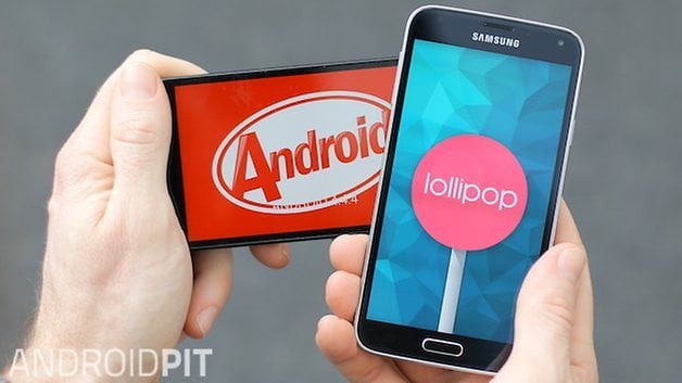AndroidPIT Galaxy S5 Lollipop KitKat