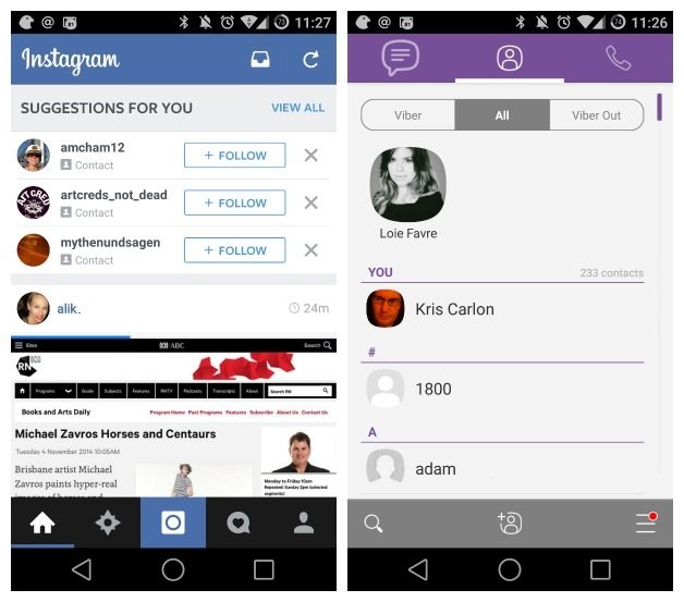 AndroidPIT Instagram Viber