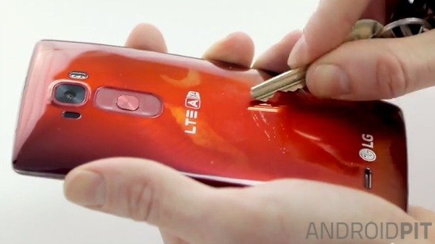 AndroidPIT LG G Flex 2 scratch test key