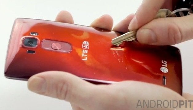 AndroidPIT LG G Flex 2 scratch test key