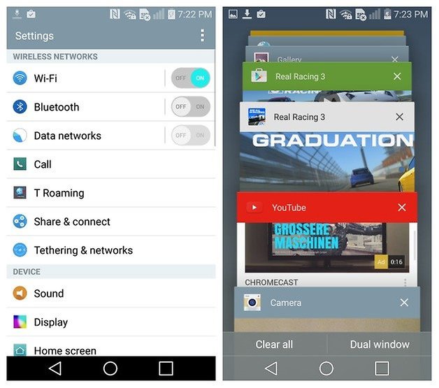 AndroidPIT LG G Flex 2 settings recent apps