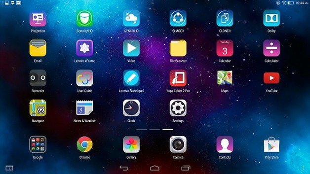 AndroidPIT Lenovo Yoga Tab 2 Pro home screen