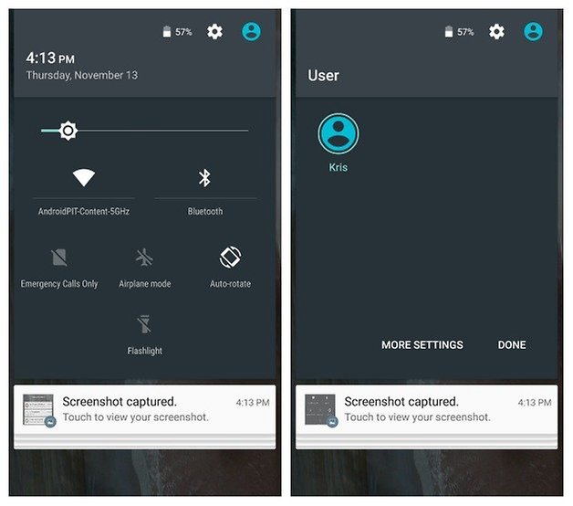 AndroidPIT Lollipop quick settings users